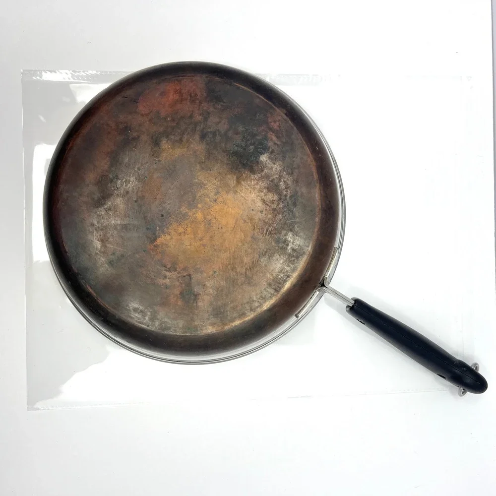 Revere Ware Skillet Fry Pan 10 Inch Copper Bottom Vintage Cookware USA Made